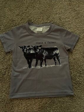 Kids blue/gray 'Thank a Farmer' Graphic Tee